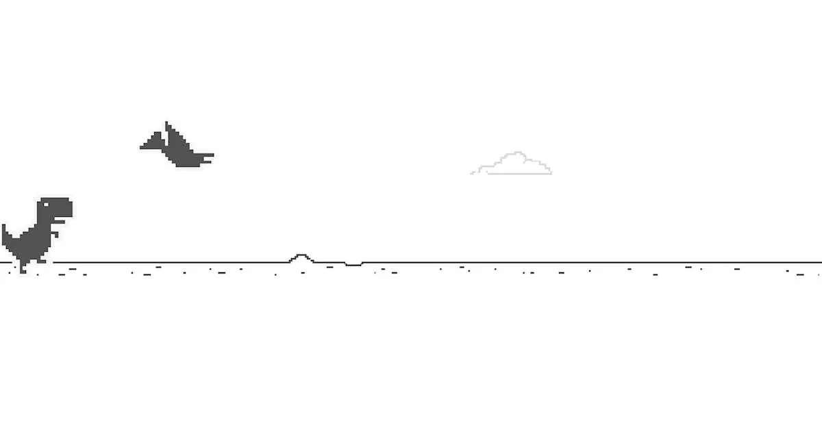 Chrome Dinosaur Game - Pixel Speedrun